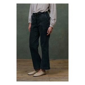 Louise Misha - Arlovie Organic Cotton Trousers - Women's Collection | Coal