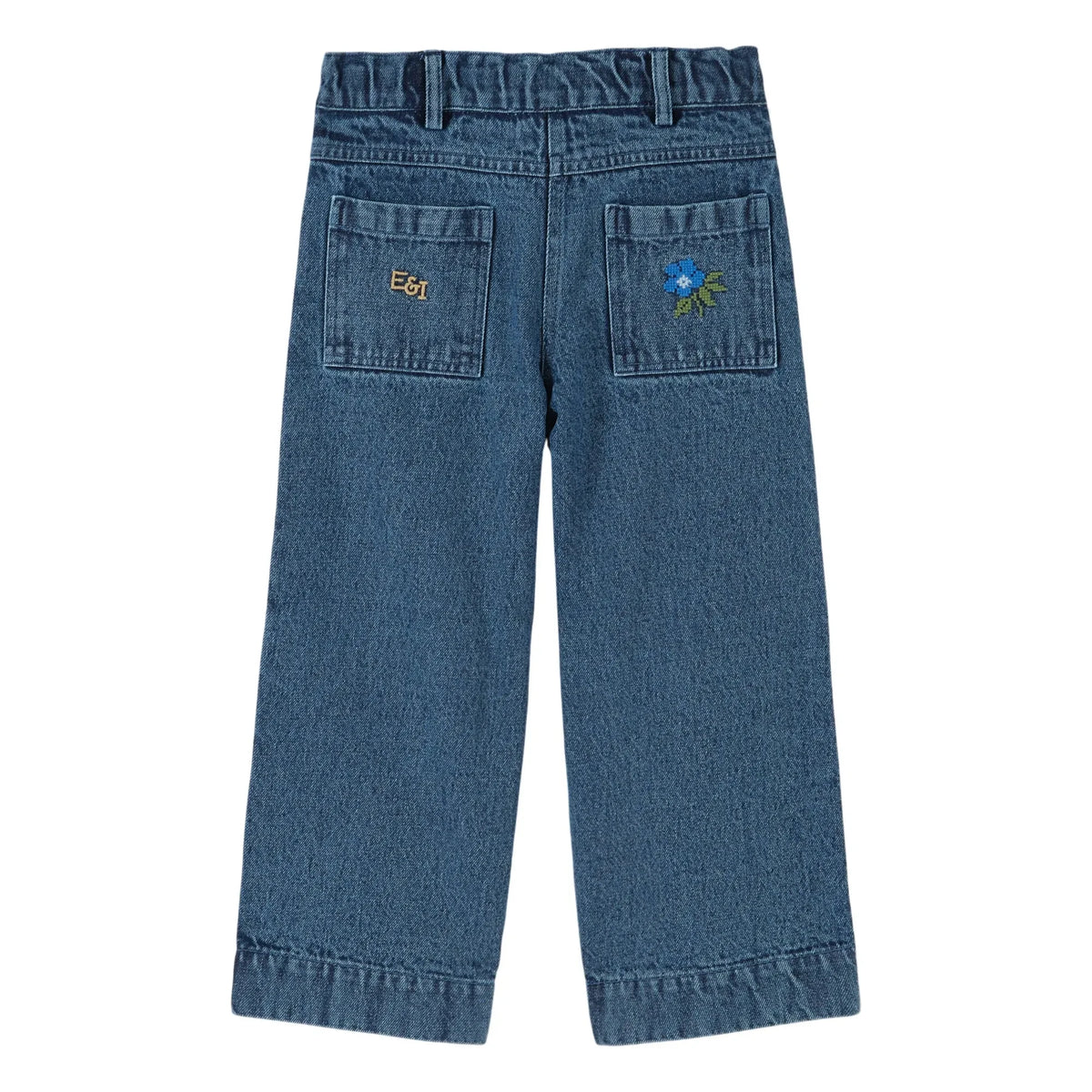 Emile et Ida - Embroidered Jeans | Dark Blue