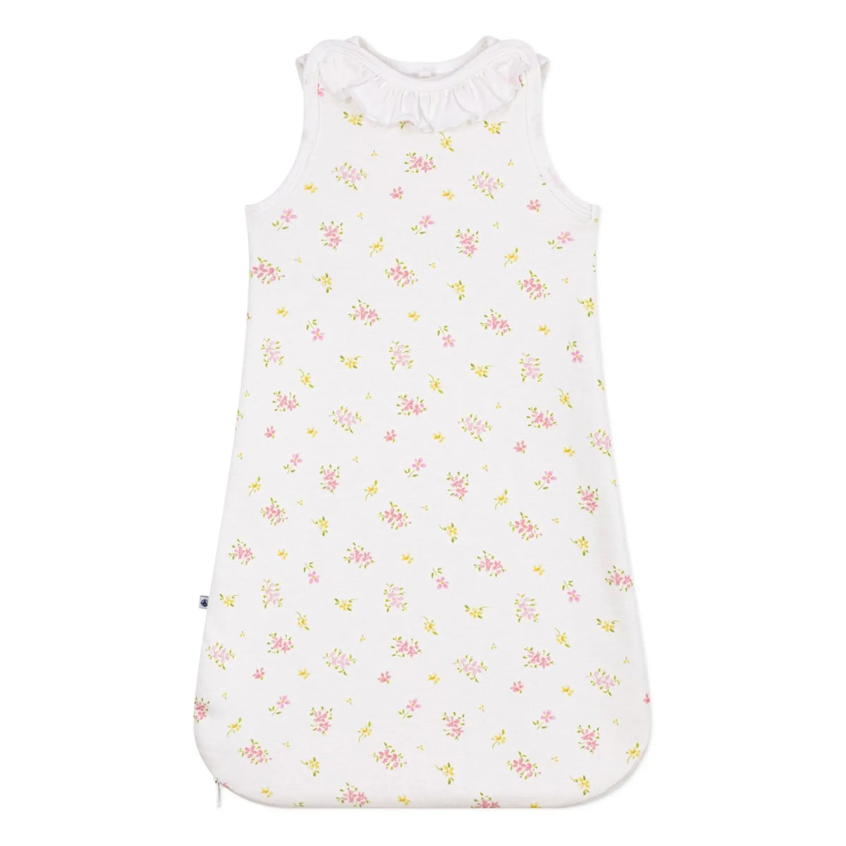 Petit Bateau - Fleurie Organic Cotton Sleep Suit | White