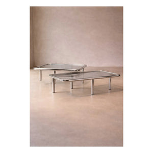 Gabrielle Paris - Alix Stainless Steel Coffee Table | Steel