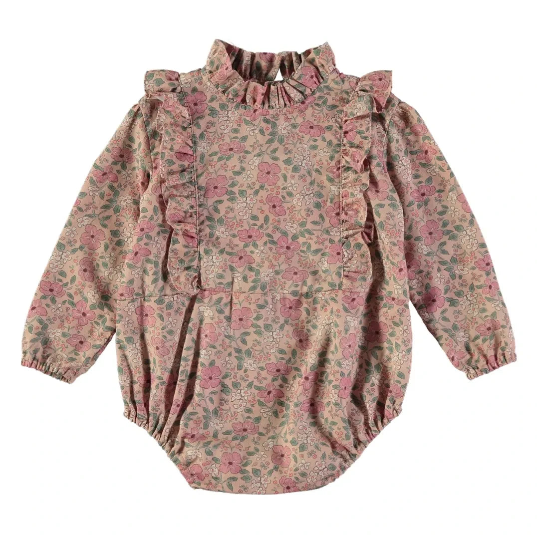Risu Risu - Luiza Liberty Organic Cotton Romper | Pink