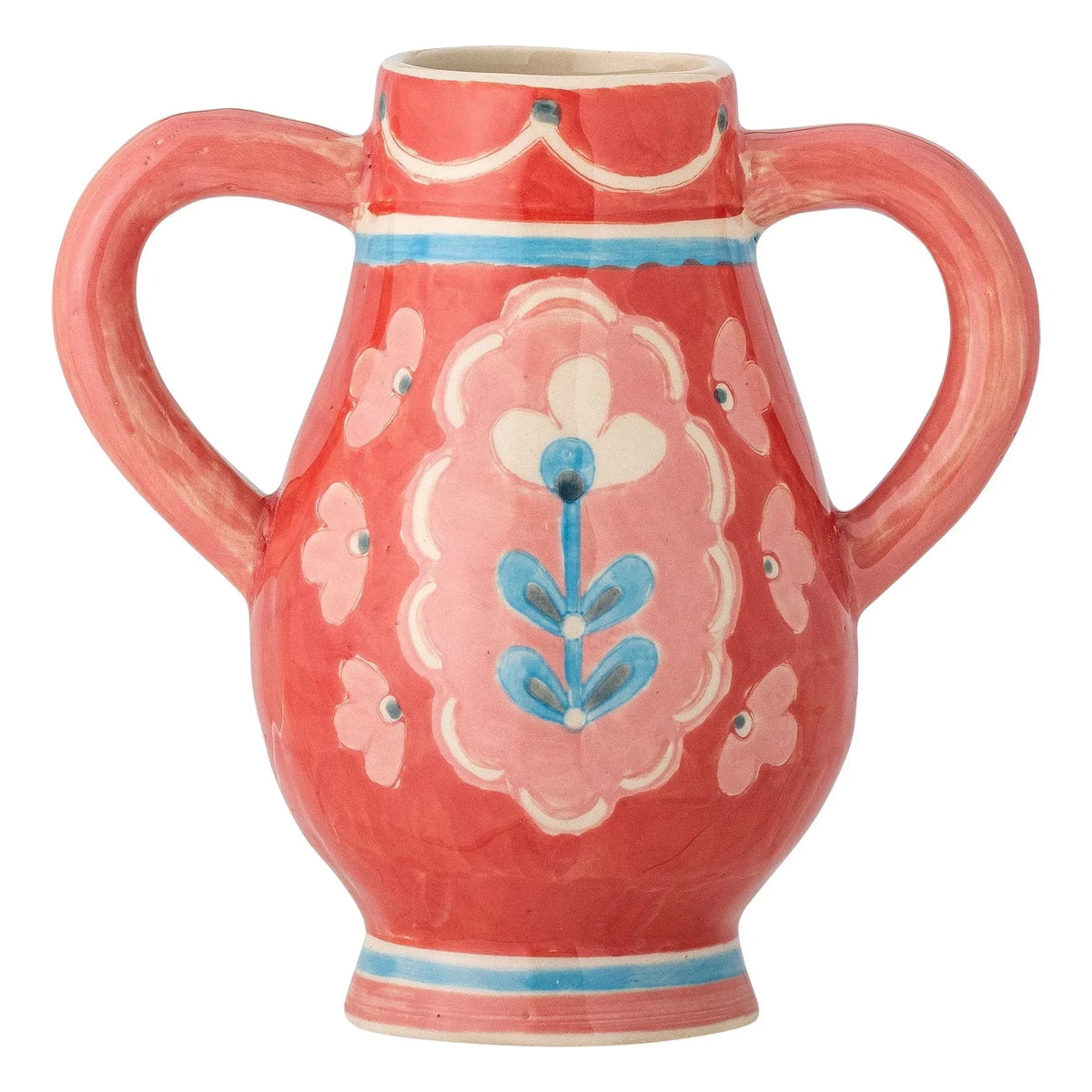 Bloomingville - Odina Stone Ceramic Vase | Red