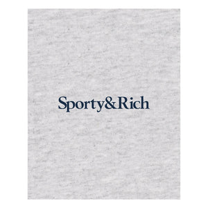 Sporty & Rich - Drink More Water T-Shirt | Grey Melange