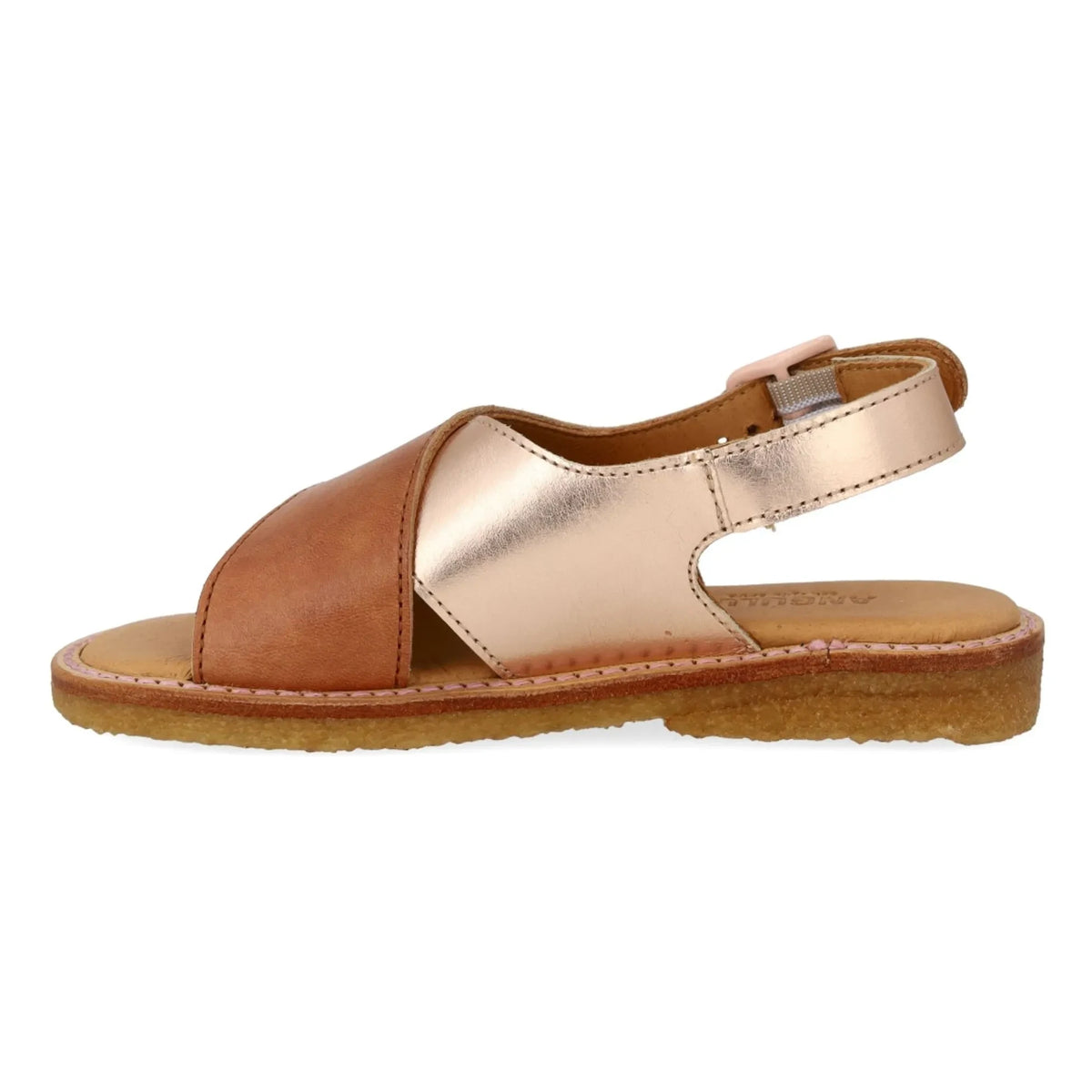 Angulus - Contrast Sandals | Rose Gold