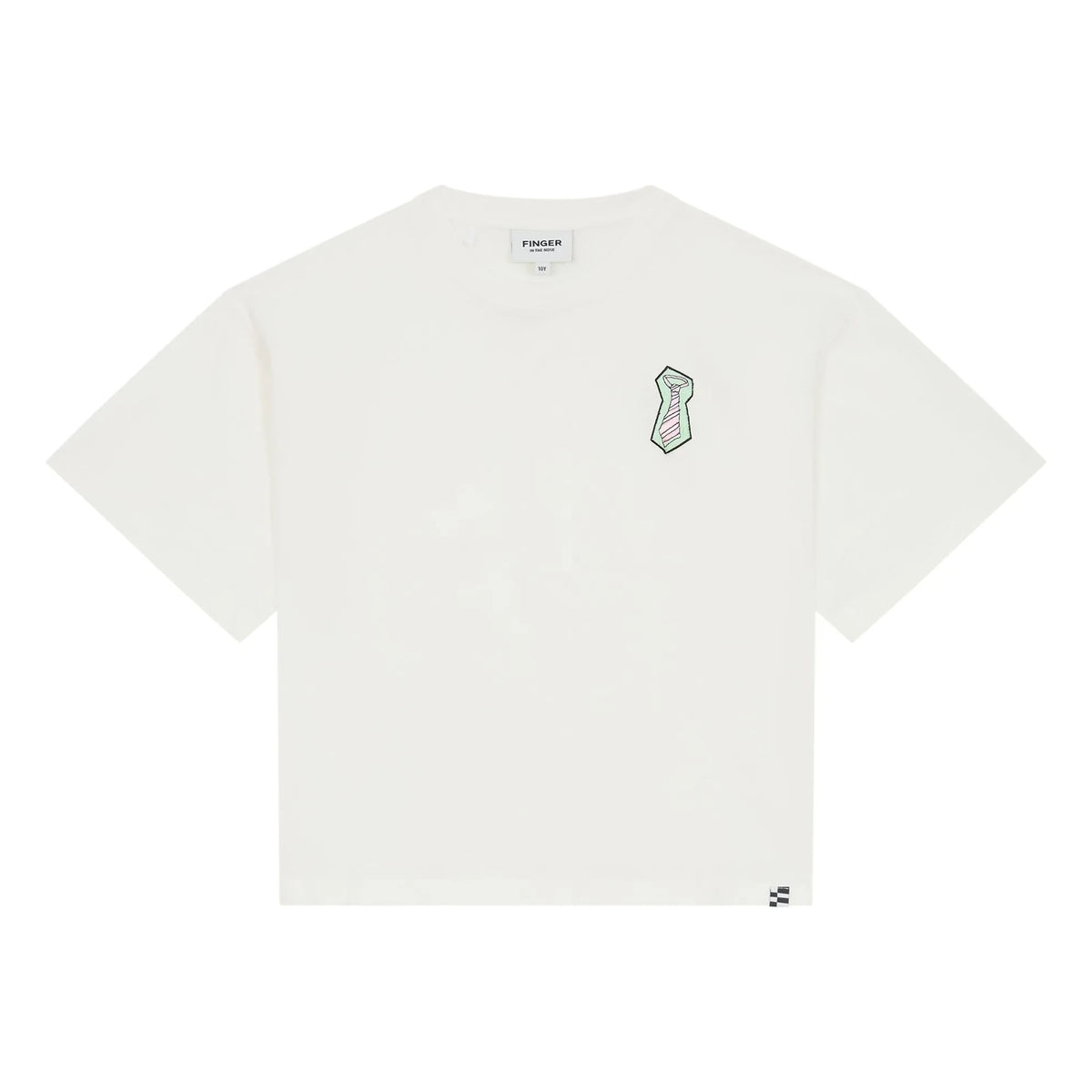 Finger in the nose - Oversized Filo Organic Cotton T-shirt | White