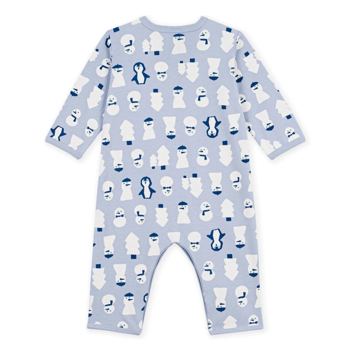 Petit Bateau - Pyjamas Sleep Well Snowmen Organic Cotton | Blue