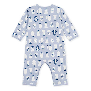 Petit Bateau - Pyjamas Sleep Well Snowmen Organic Cotton | Blue