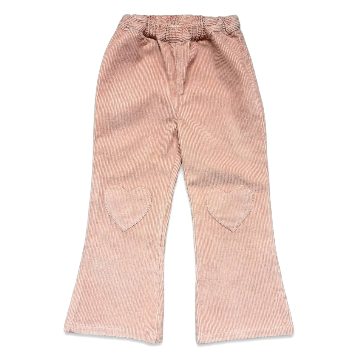 Louis Louise - Holly Fitted Velvet Heart Pants | Blush Pink