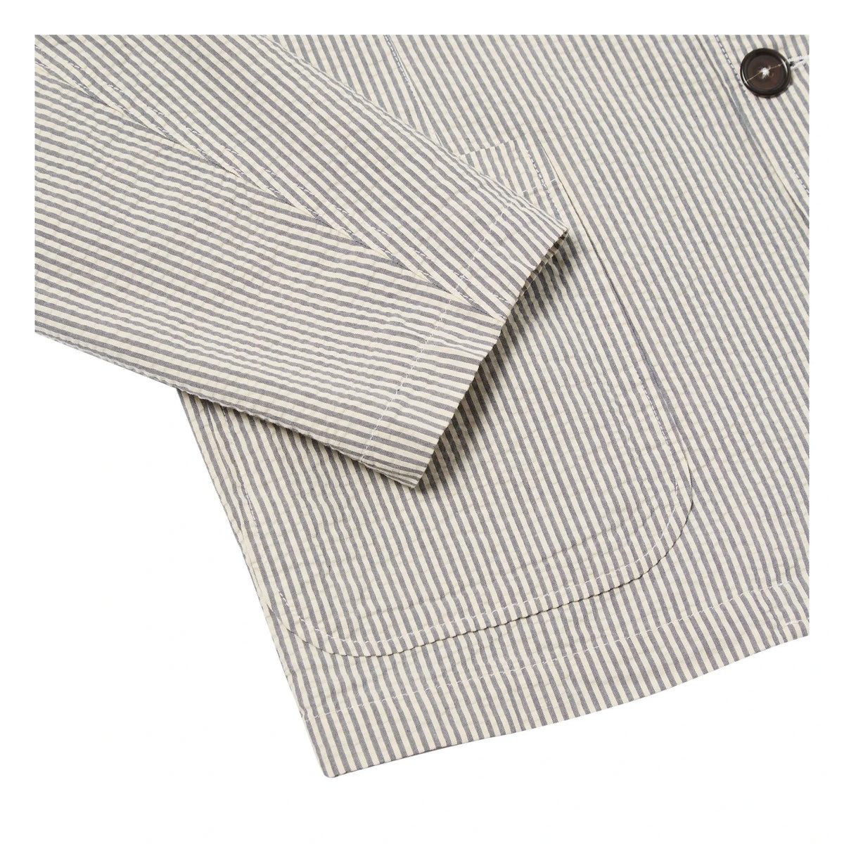 Universal Works - Striped Derby Jacket | Gray