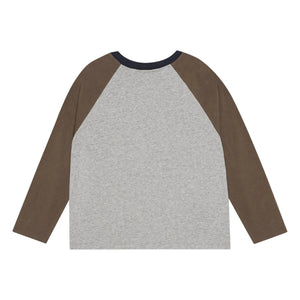 The Campamento - Color Blocked Snake T-Shirt | Grey Melange