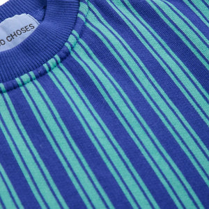 Bobo Choses - Striped sweatshirt made of organic cotton | Blue