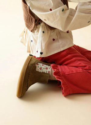 Lazare - Isaure Fleurs Boots | Khaki brown