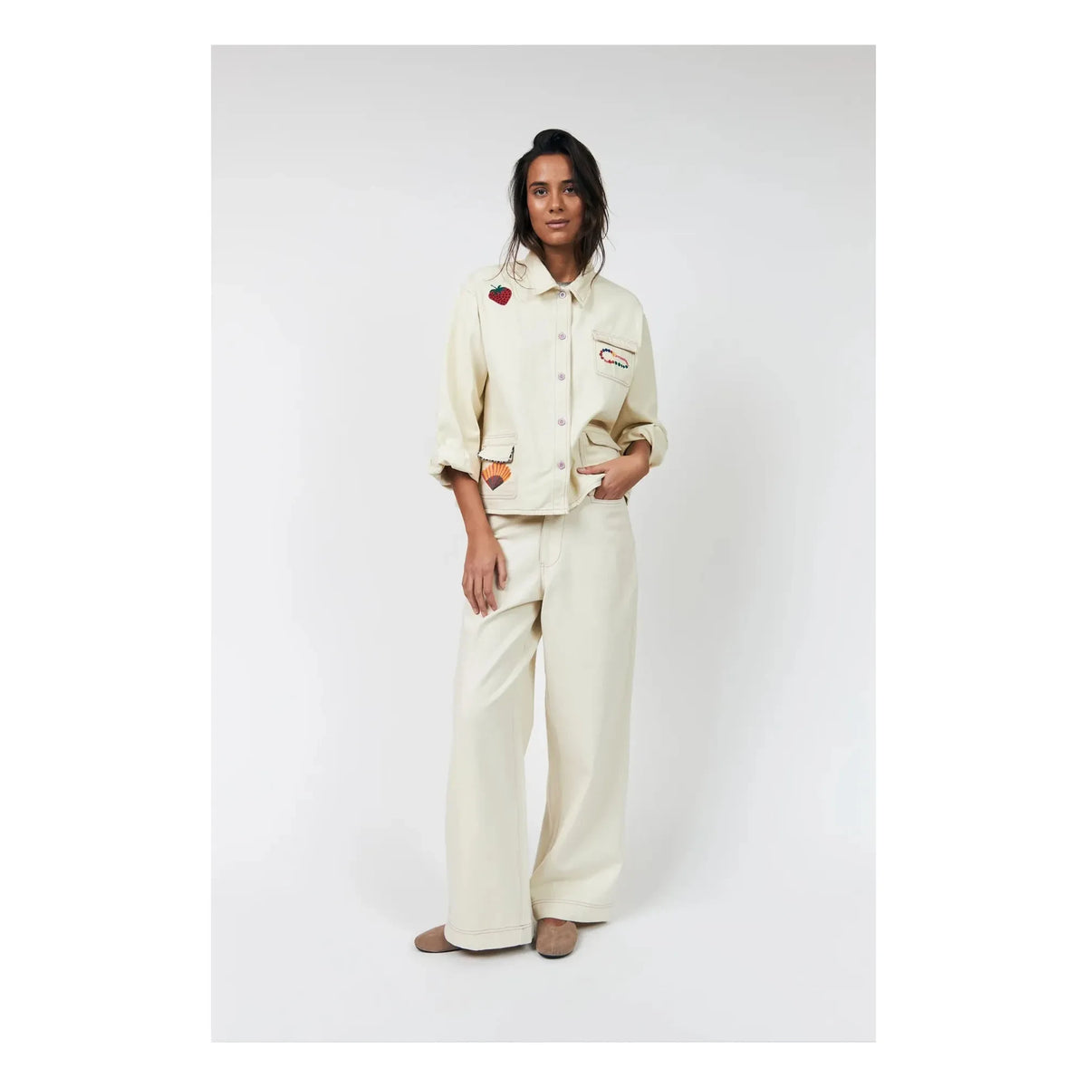 Lollys Laundry - April Cotton Jacket | Cream
