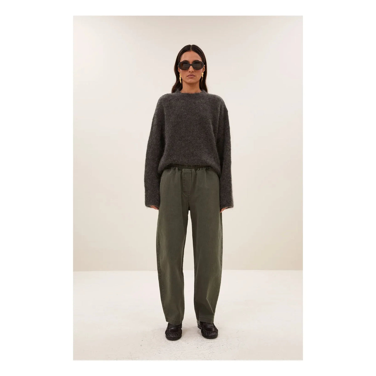 By Bar - Davi Cotton Trousers | Olive Green