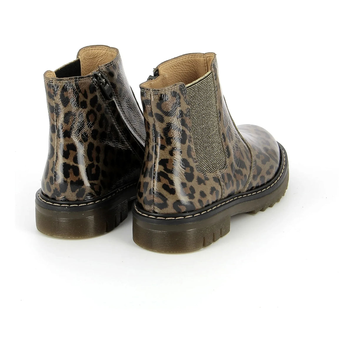 Pom d'Api - Sid Jodzip Leopard Boots | Brown