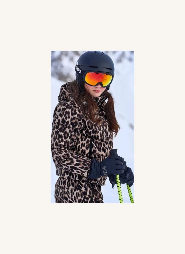 Molo - Hansine Pro Leopard puffer jacket | Brown
