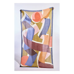 Mapoésie - Wool Ribbon Shawl | Khaki