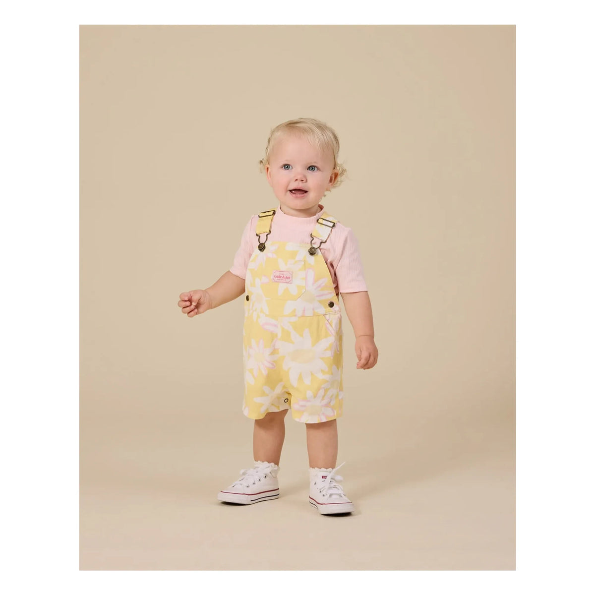 Goldie + Ace - Short Floral Jumpsuit | Yellow