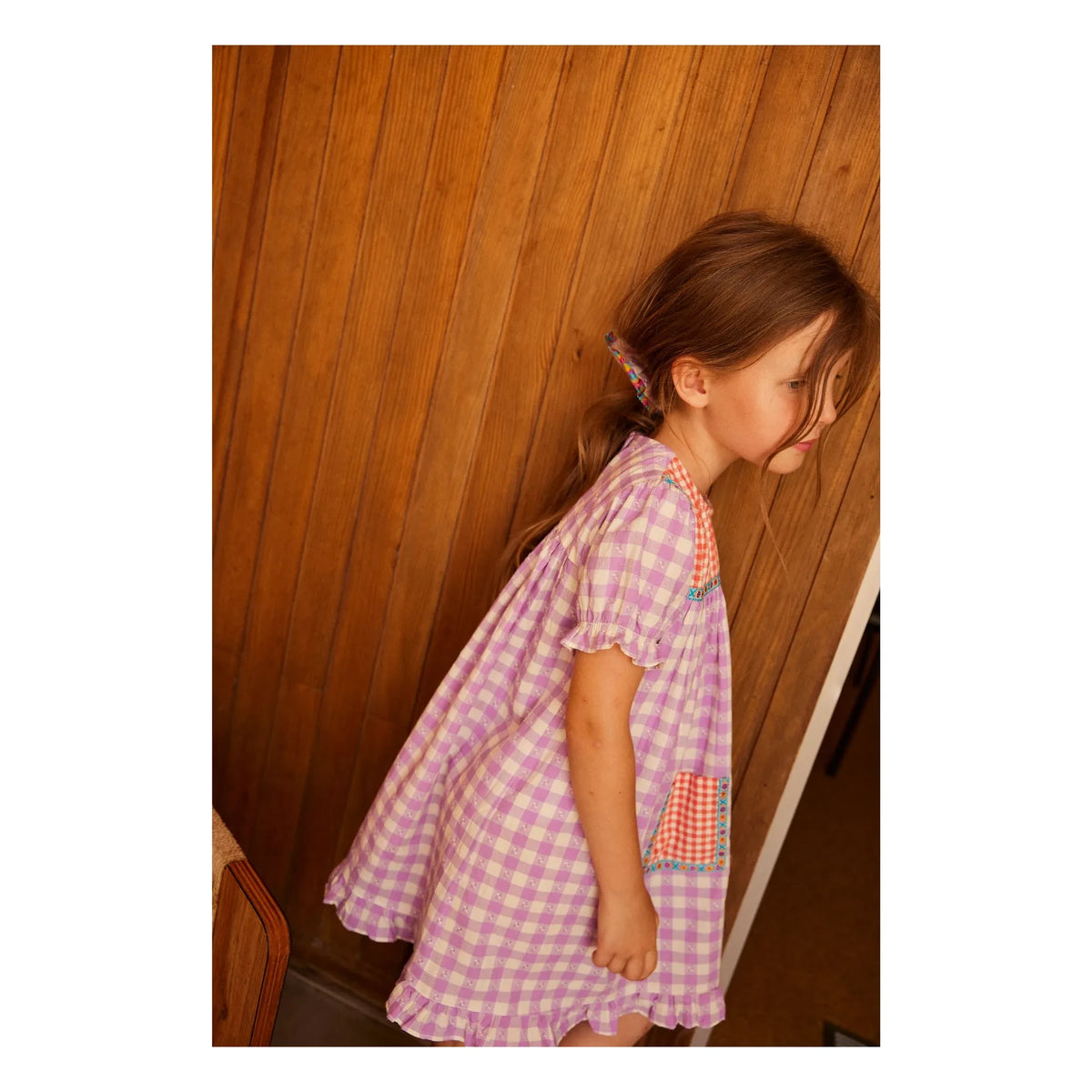 Hello Simone - Louisette Checked Dress | Pink