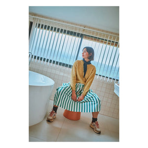 Poudre Organic - Zaatar Ribbed Cardigan | Yellow