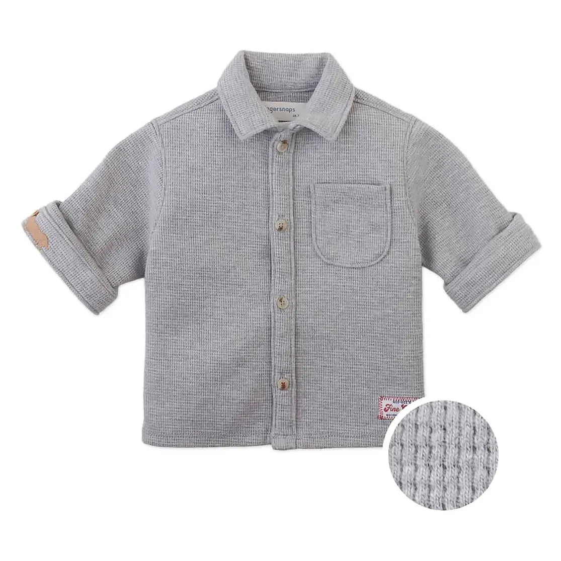 Gingersnaps - Alessandro Bébé Piqué Shirt | Gray