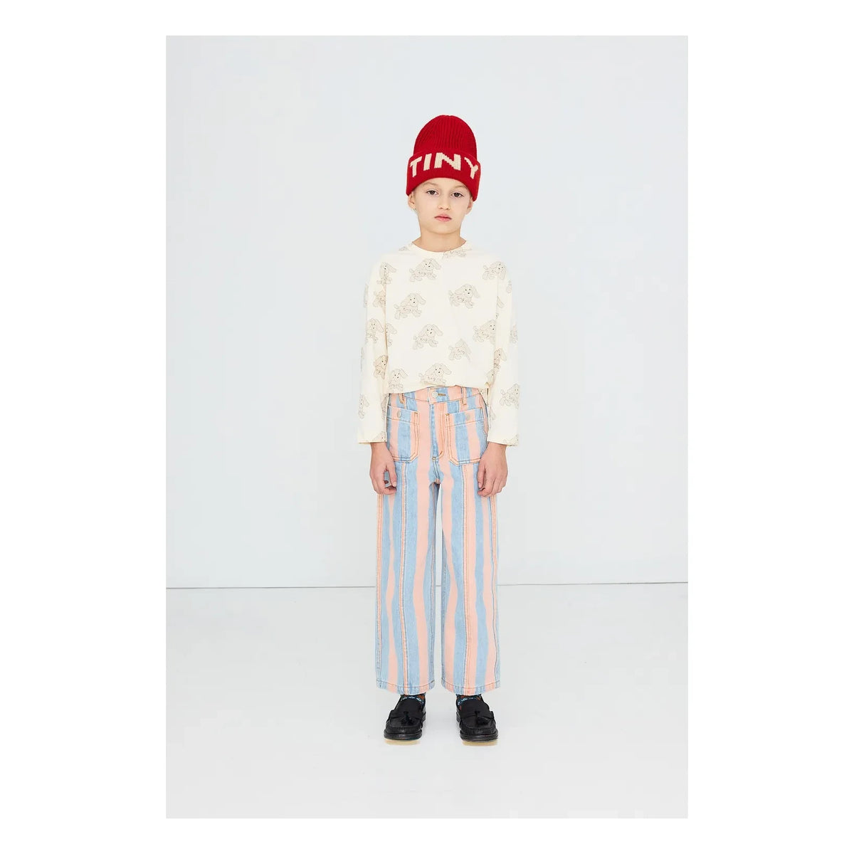 Tinycottons - Striped Jeans | Light Blue