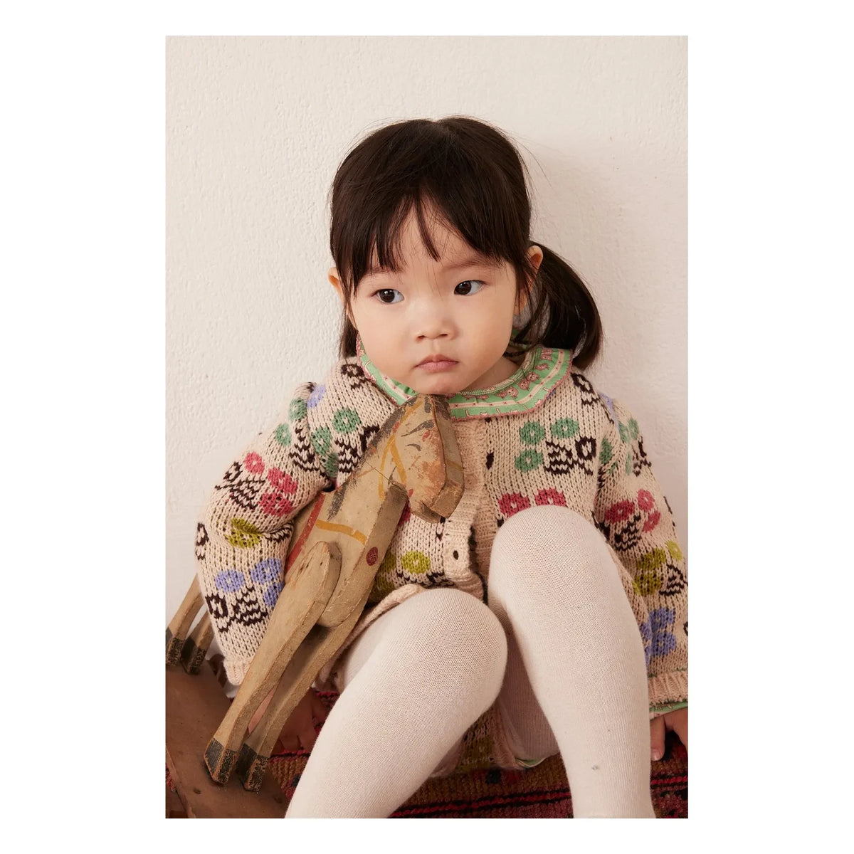 Hello Simone - Jeannette Floral Pattern Cardigan | Cream