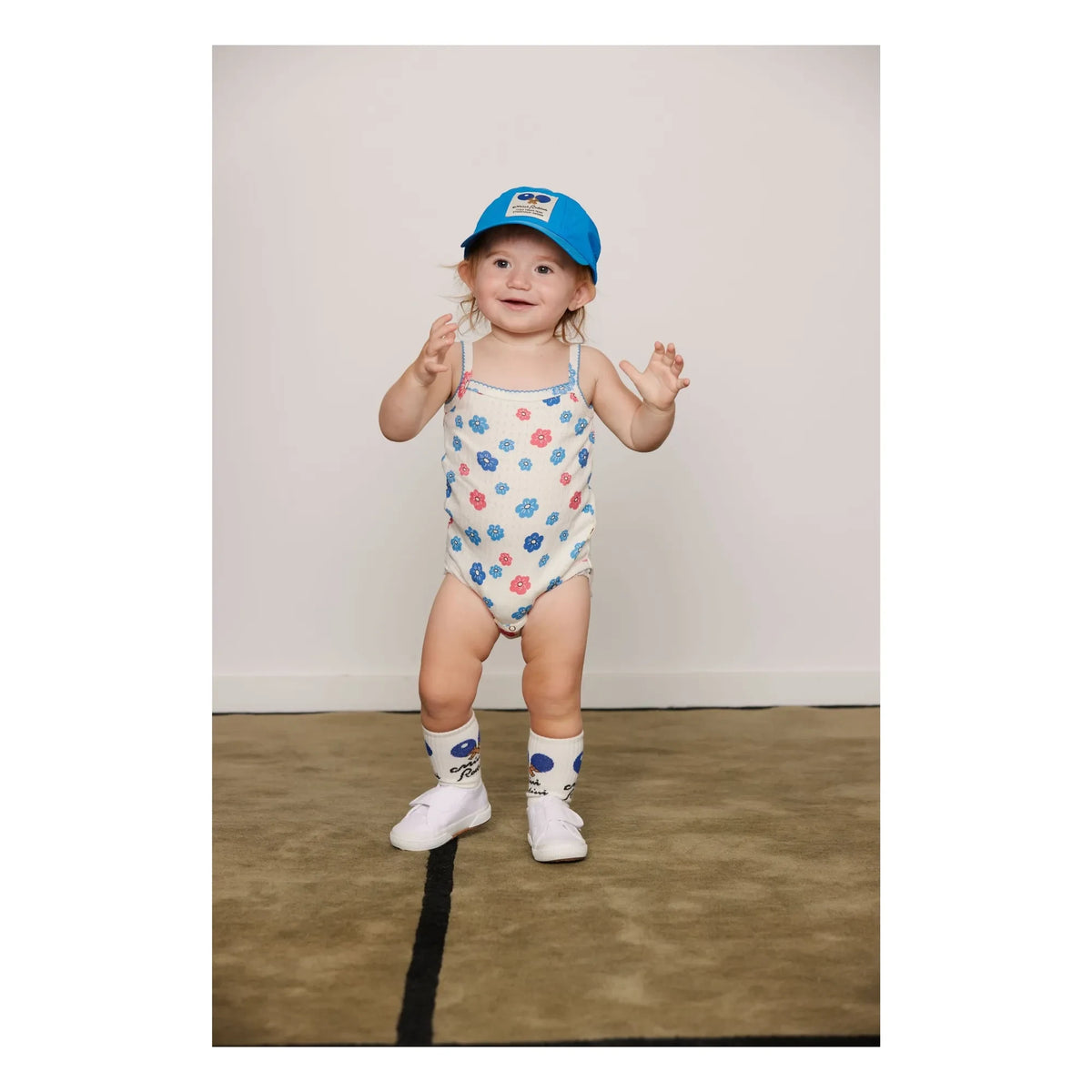 Mini Rodini - Set of 3 Organic Cotton Ping Pong Socks | Ecru