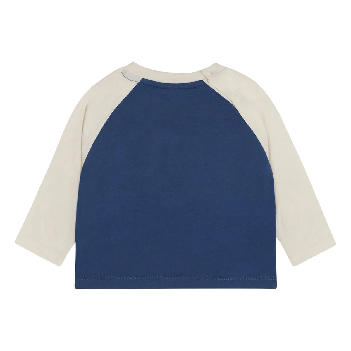The Campamento - Colorblock Smiley Baby Shirt | Blue