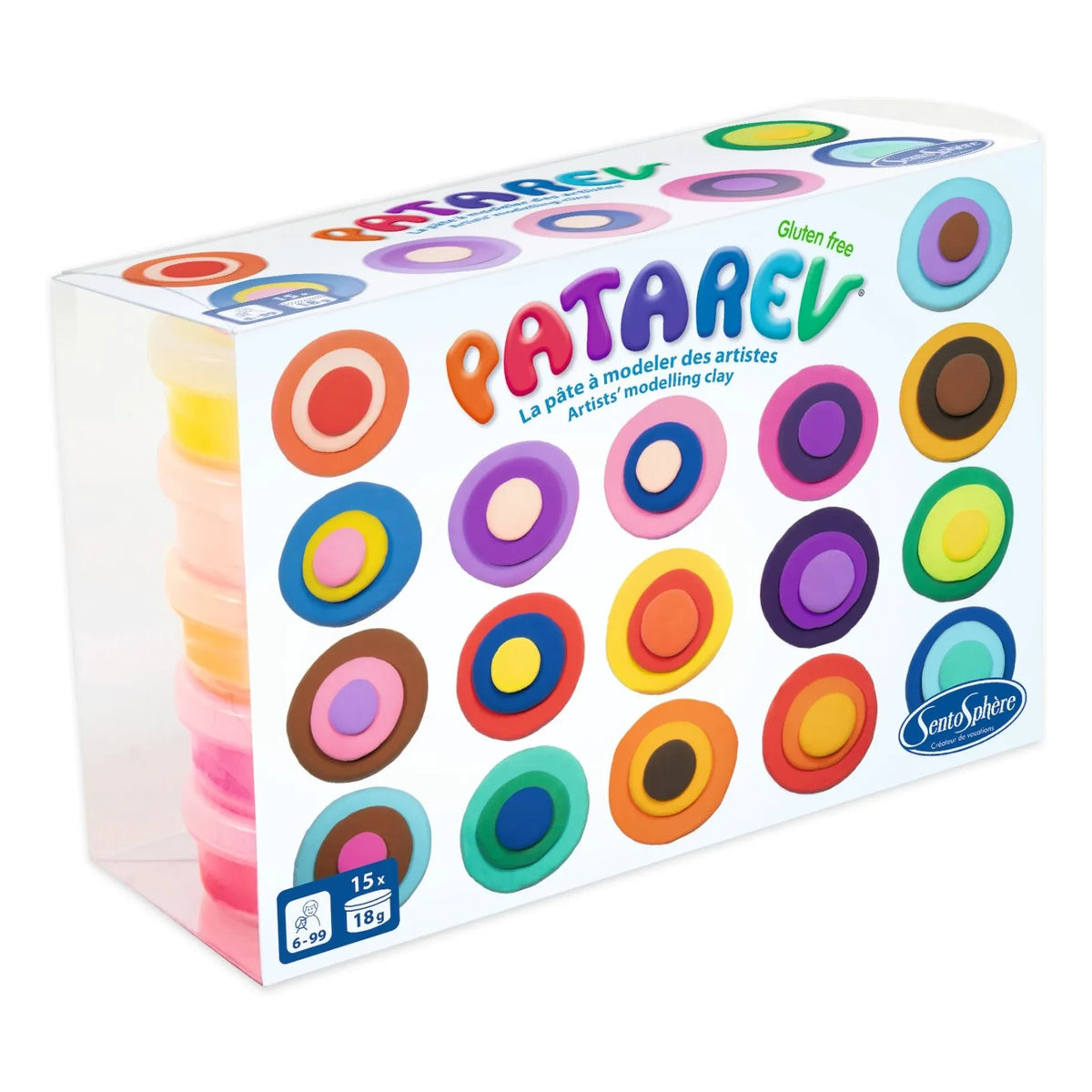 Sentosphère - Patarev self-hardening modeling clay - set of 15.