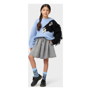 Molo - Griselda Horse Wool Sweater | Blue