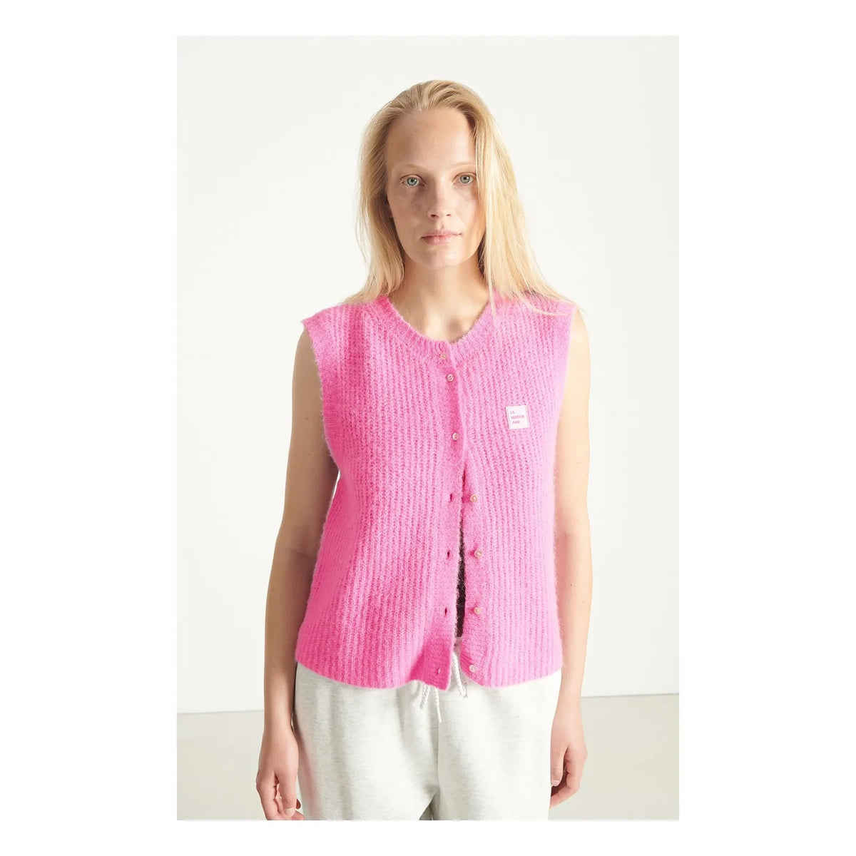 American Vintage - East Alpaca Cardigan | Candy Pink