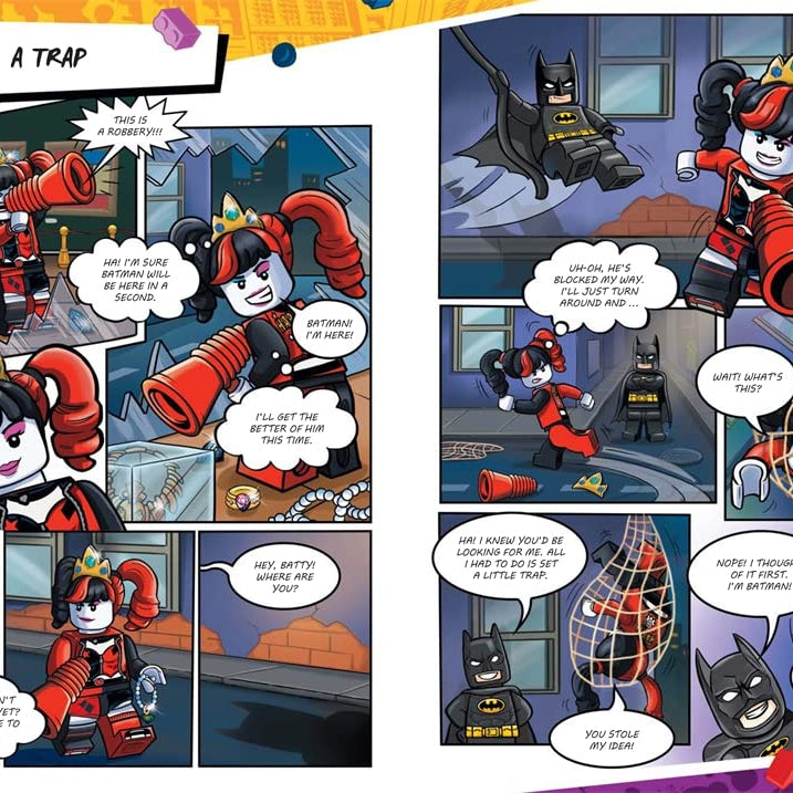 Buster Books - LEGO® DC Super Heroes™: Batman vs. Harley Quinn Figure Toy English Activity and Story Book