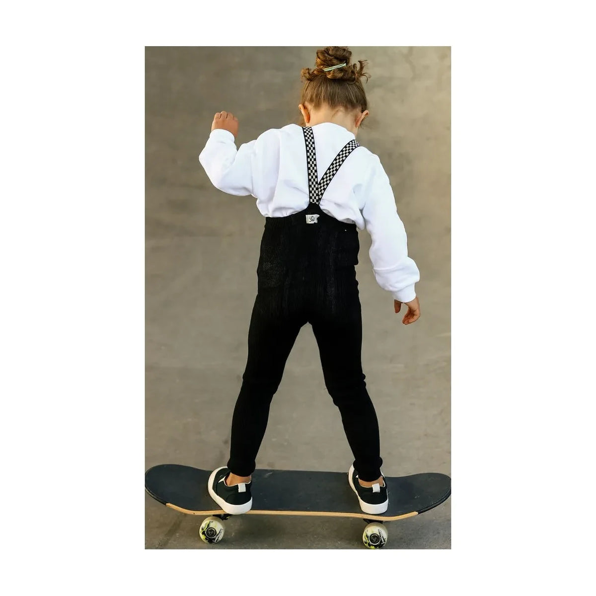 Silly Silas - Organic Cotton Patiska-Banded Knee-High Socks | Black