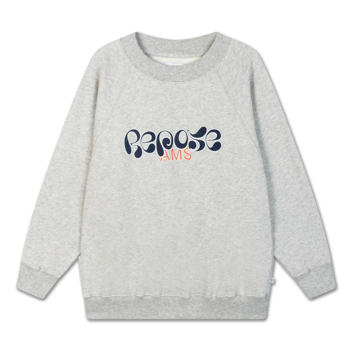 Repose AMS - Organic Cotton Logo Sweatshirt | Gray Melange