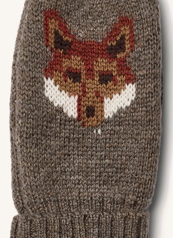 Wheat - Towsi Jacquard Merino Wool Gloves | Brown