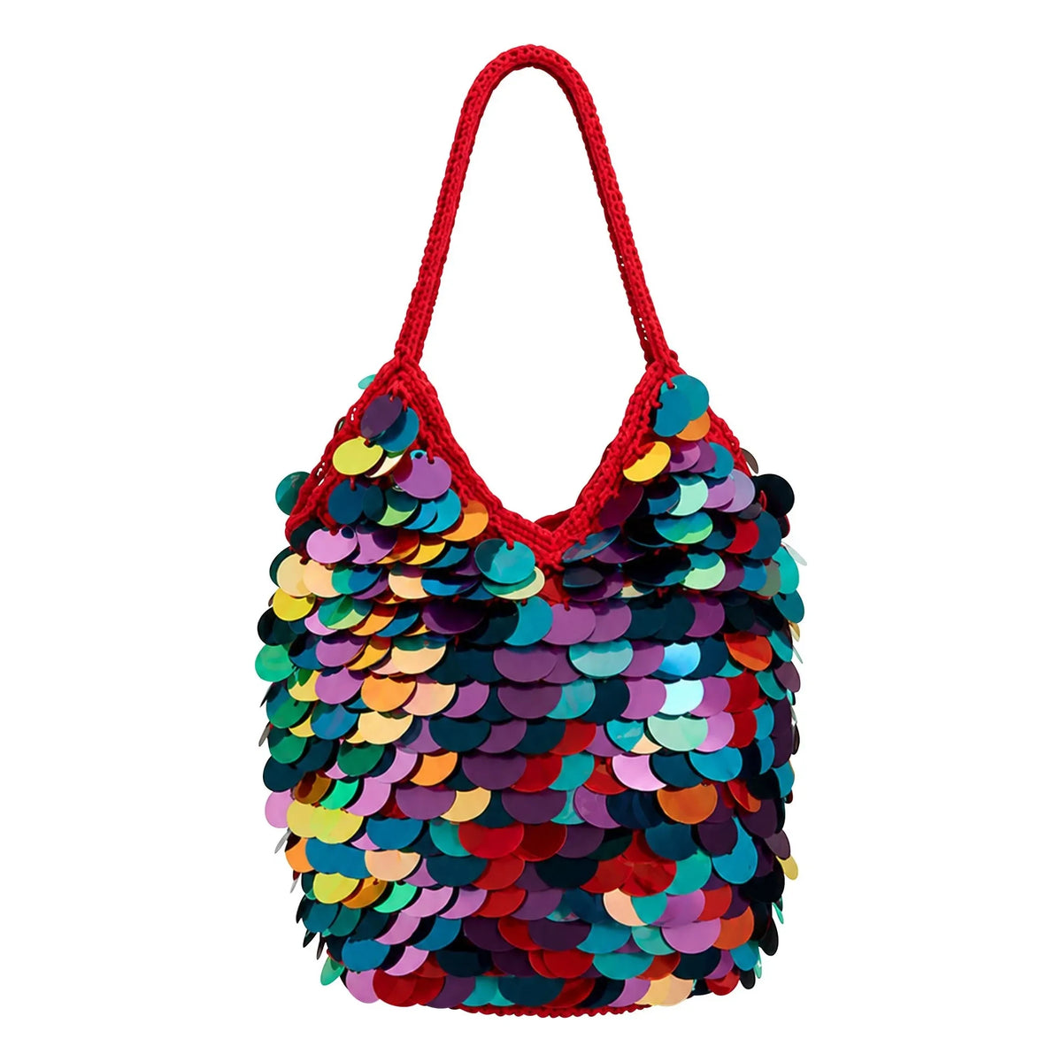 Nadia Dafri - Hilal Large Sequin Bag | Green