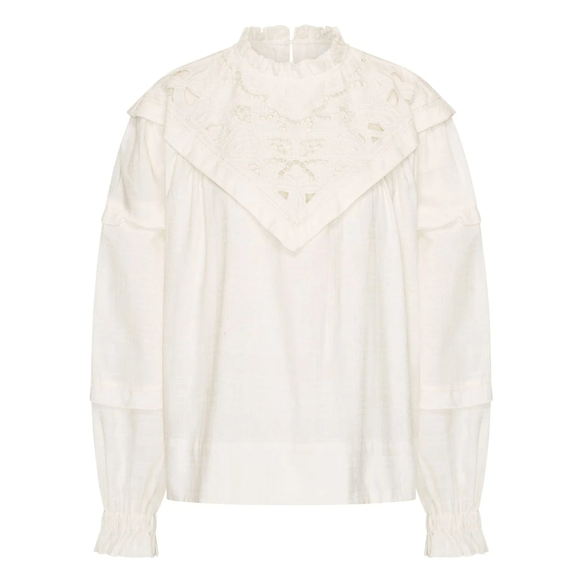 By Bar - Bowie Cotton Blouse | White