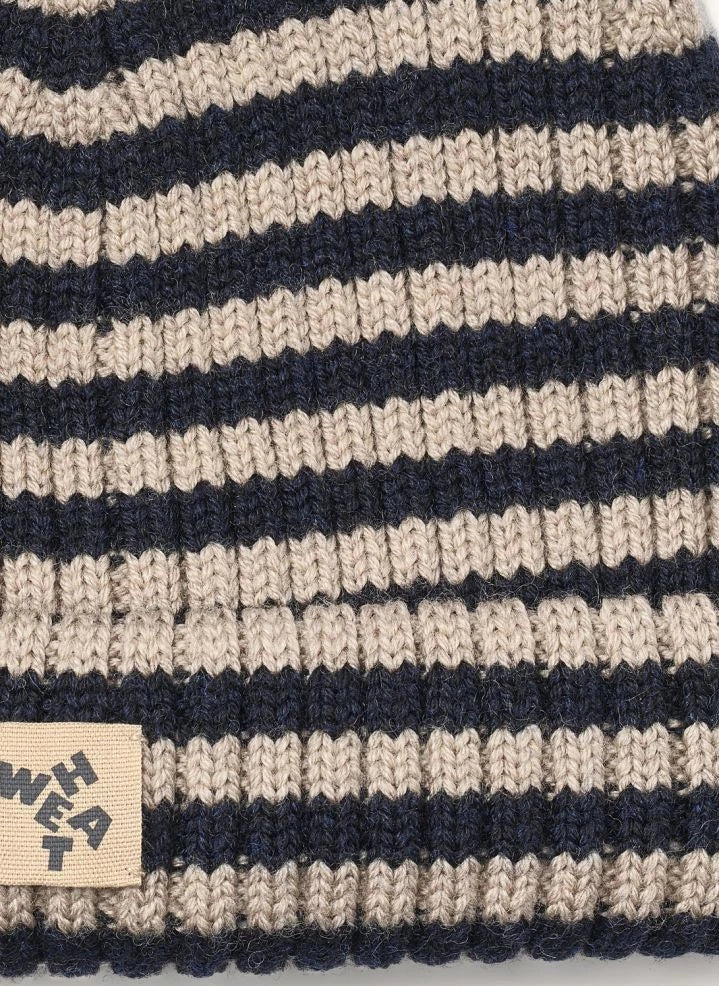 Wheat - Marinos Wool Topper Hat | Navy