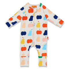 Halcyon Nights - Organic Cotton Fruit Romper | Ecru