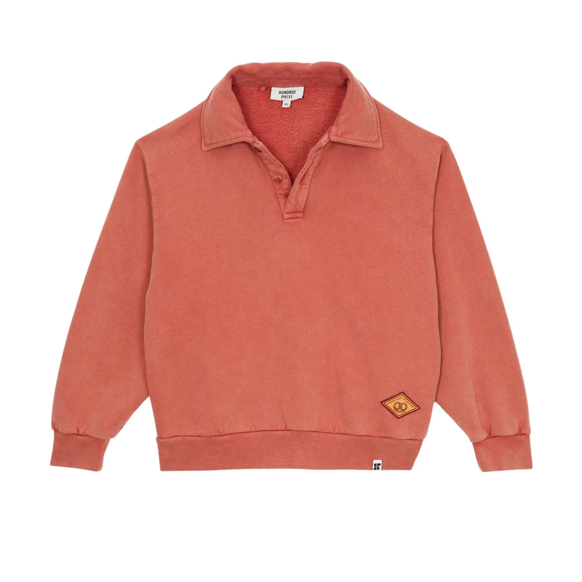 Hundred Pieces - Phoenix Pretzel Organic Cotton Polo Shirt | Red
