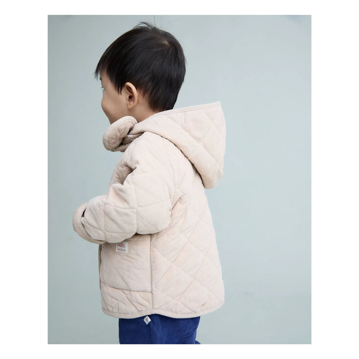 Búho - Quilted Velours Cotton Bio Hat | Sand