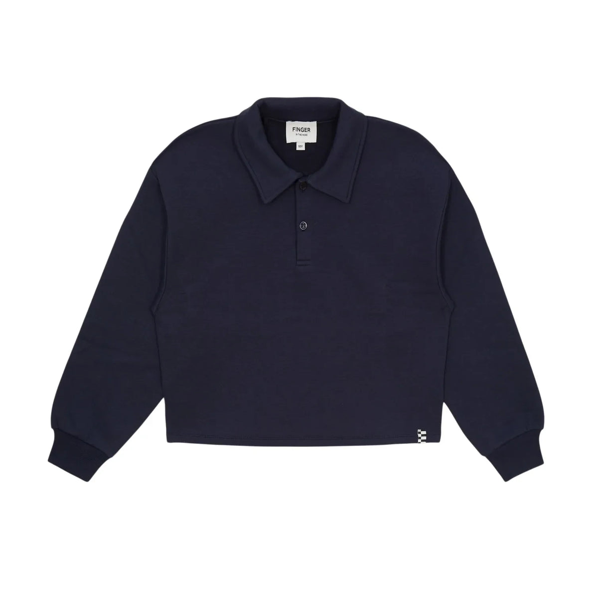 Finger in the nose - Brooklyn Fisherman Neck Sweatshirt | Blue Black