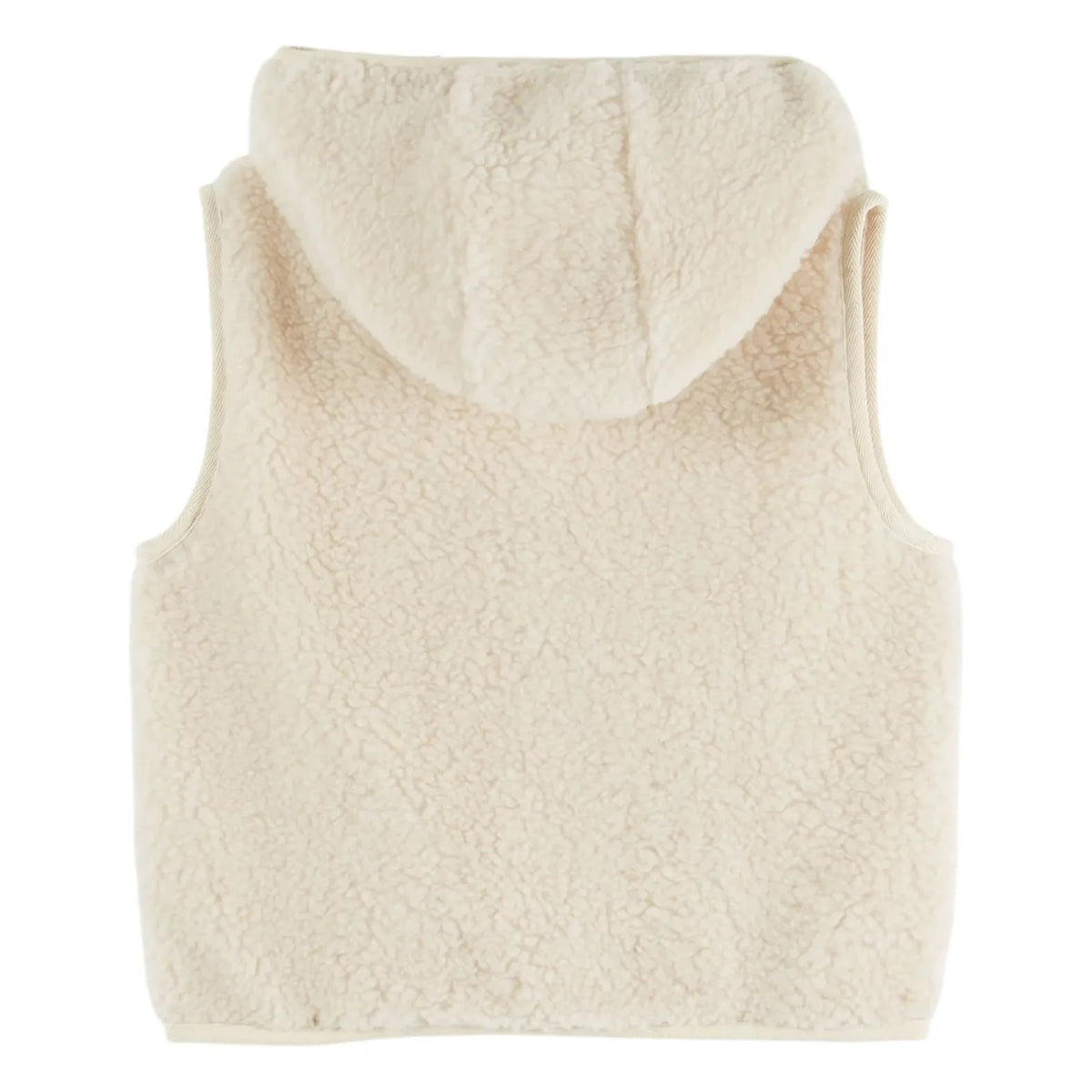 Emile et Ida - Sleeveless Sherpa Jacket | Ecru