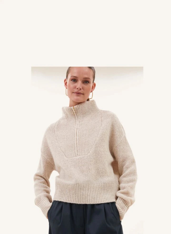 By Bar - Boxy Alpaca Sweater | Forest Green
