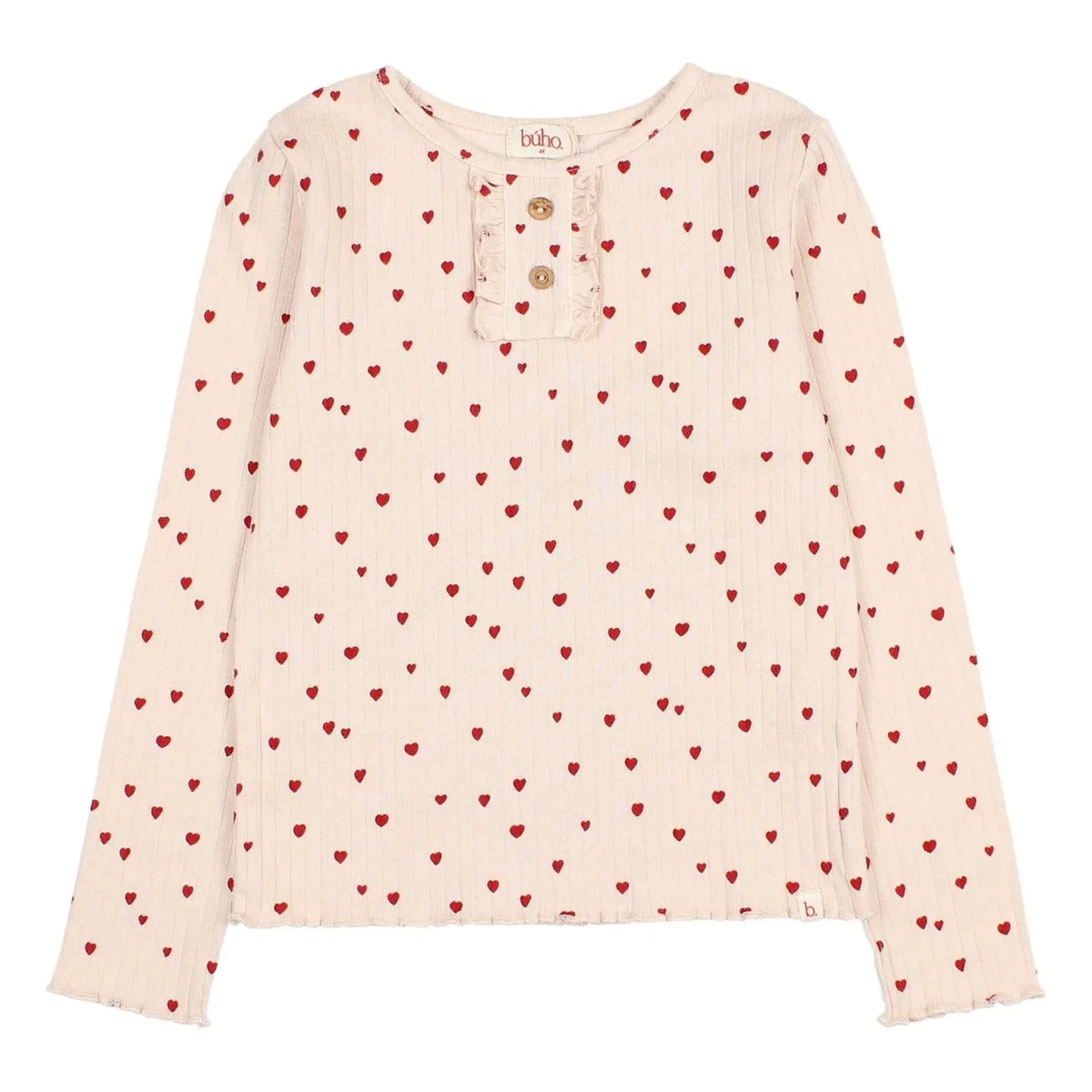 Búho - Mini Hearts T-Shirt | Light Pink