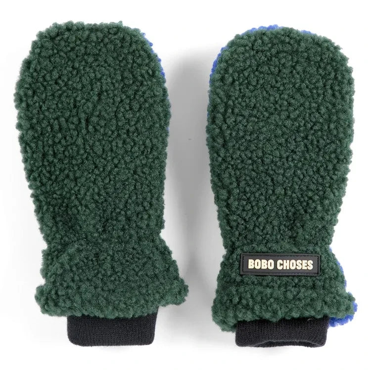 Bobo Choses - Recycled Fiber Sherpa Gloves | Green