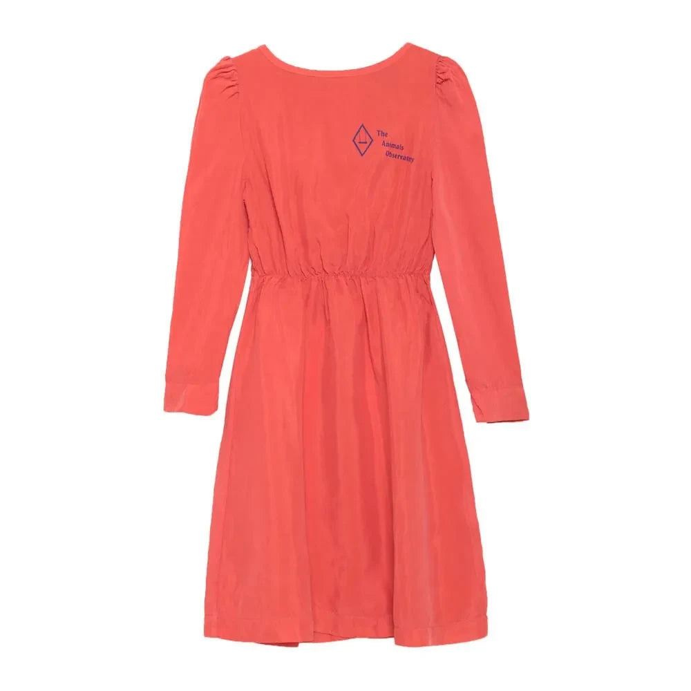 The Animals Observatory - Cupro Yunus Dress | Red