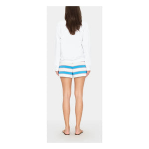 Xirena - Cassie Cotton Striped Shorts | Blue