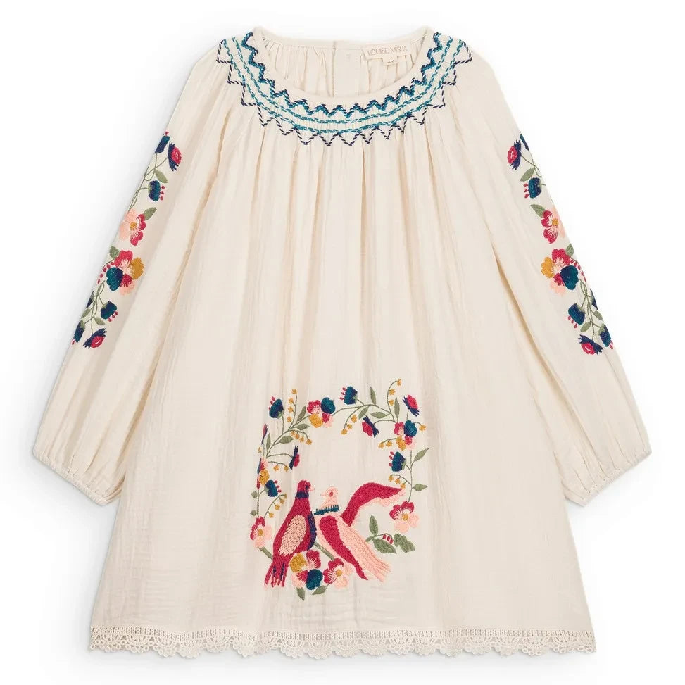 Louise Misha - Anabelle organic cotton dress | Cream
